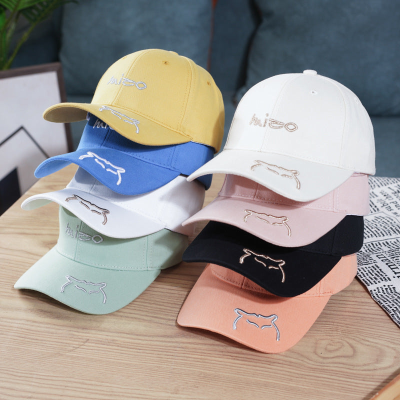 Wholesale Cotton Candy Color Letter Embroidery Baseball Cap